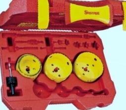 KDP04011-N Starrett DH Electricians Kit w/ 4 Holesaws and 5 Accessories
